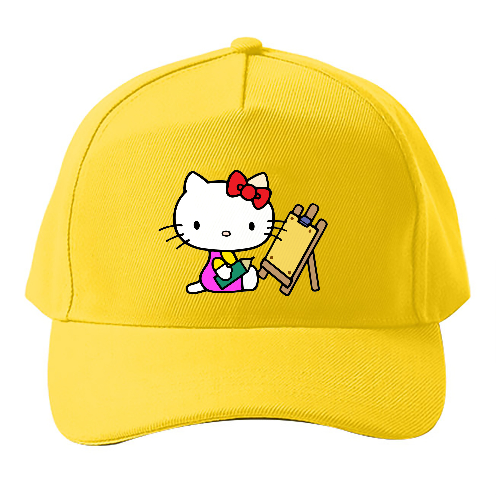 （画像用） Hello Kitty ハローキティ ベースボールキャップ 綿100％ 男女兼用 帽子 スポーツ